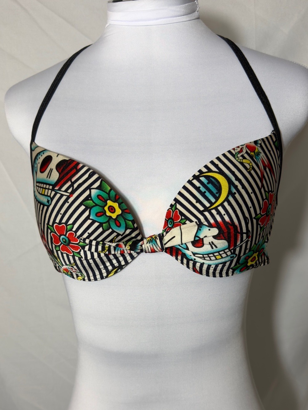 HeartSoul tattoo flash print bikini top